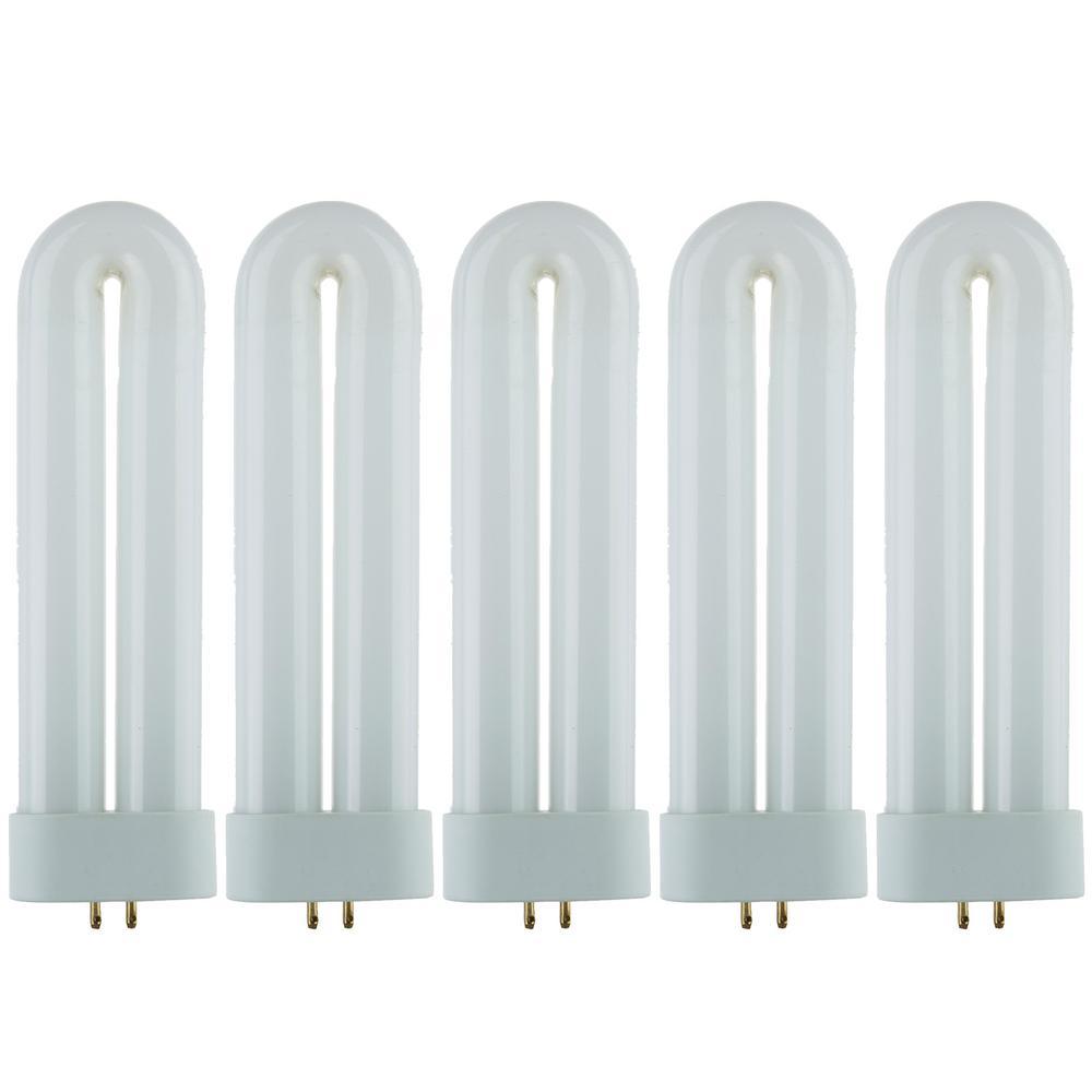 12-Watt FUL CFL T6 Plugin Fluorescent Black Light Bulb, Black Light (5-Pack) - Super Arbor