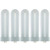 12-Watt FUL CFL T6 Plugin Fluorescent Black Light Bulb, Black Light (5-Pack) - Super Arbor