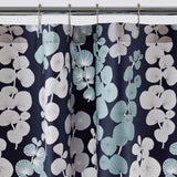 Pond Leaf 72 in. Multicolored Botanical Sateen Standard Shower Curtain - Super Arbor