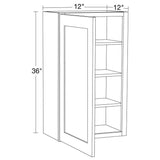 Home Decorators Collection Newport 12 in. W x 12 in. D x 36 in. H Assembled Plywood Wall Kitchen Cabinet in Cinnamon with Soft Close