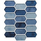 Boathouse Picket 10 in. x 12 in. x 8 mm Glass Mesh-Mounted Mosaic wall Tile ( 8.30 sq. ft. / case ) - Super Arbor