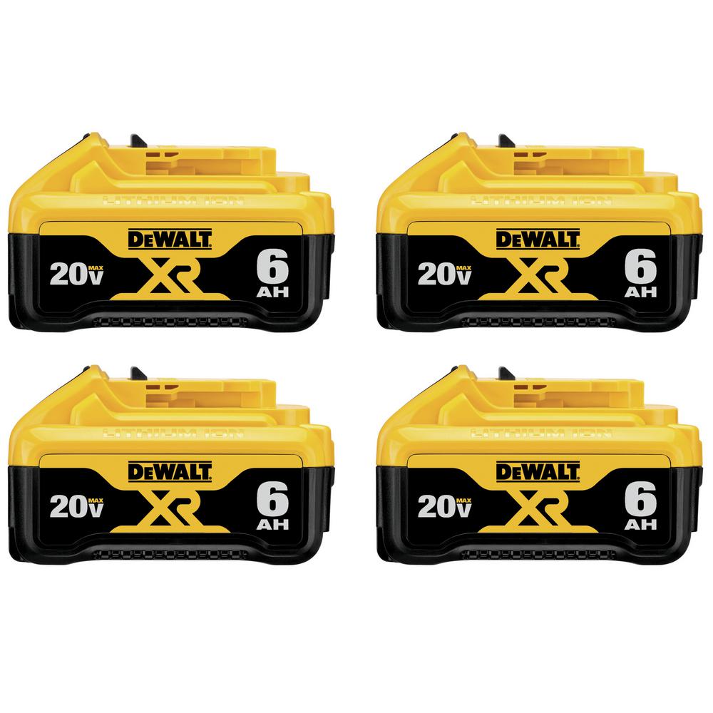 20-Volt MAX XR Premium Lithium-Ion 5.0Ah Battery Pack (6-Pack)