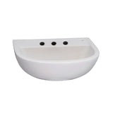 Barclay Products Compact 450 Wall-Hung Bathroom Sink in White