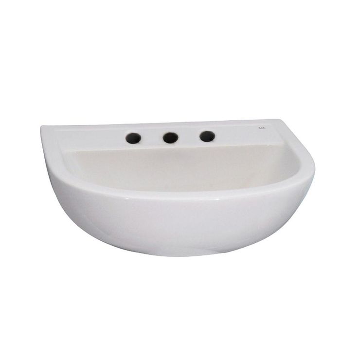 Barclay Products Compact 500 Wall-Hung Bathroom Sink in White