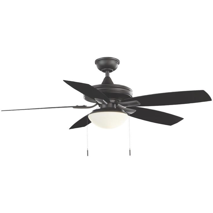 Gazebo III 52 in. Indoor/Outdoor Natural Iron Ceiling Fan with Light Kit