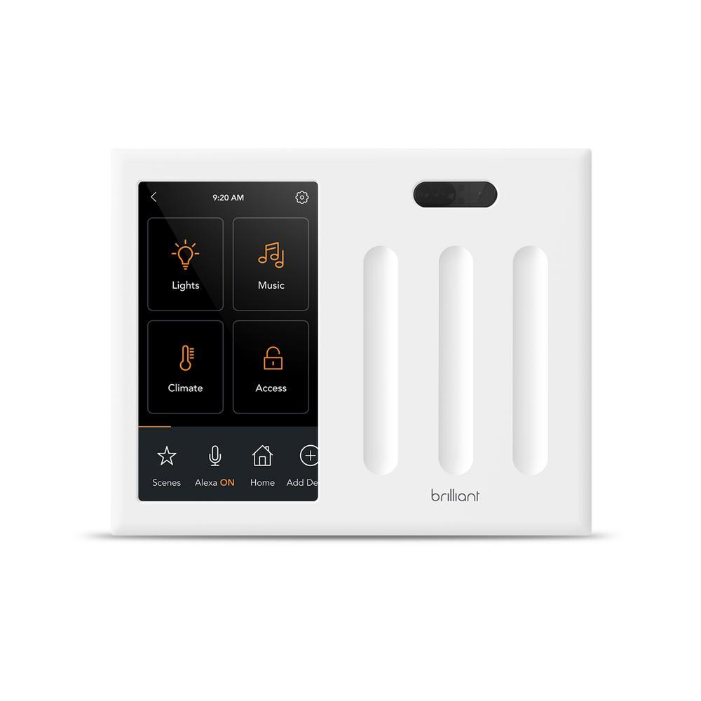 Smart Home Control (2-Switch Panel) for Amazon Alexa, Google Assistant, Apple HomeKit, Ring, Sonos and More - Super Arbor