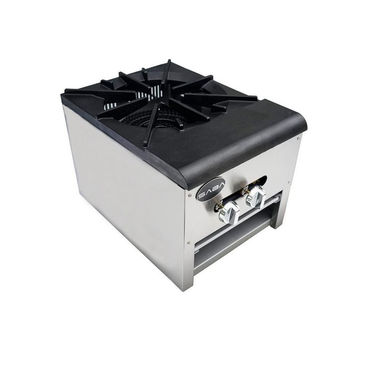 18 in. Commercial Single Burner Gas Cooktop Stock Pot