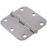3-1/2 in. White Residential Door Hinge with 5/8 in. Round Corner Removable Pin Full Mortise (9-Pack) - Super Arbor
