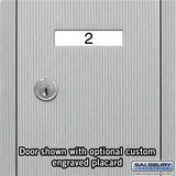 3-Door Aluminum Vertical Mailbox with Private Access and Secure Locks