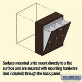 Bronze Vertical Mailbox with 3 Compartments and Private Access