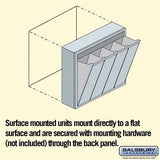4-Door Aluminum Vertical Mailbox - Surface Mounted - USPS Access