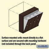 Bronze Vertical Mailbox with 4 Compartments - Surface Mounted - USPS Approved