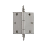 3.5 in. Polished Brass Steeple Tip Residential Hinge with 5/8 in. Radius Corners - Super Arbor