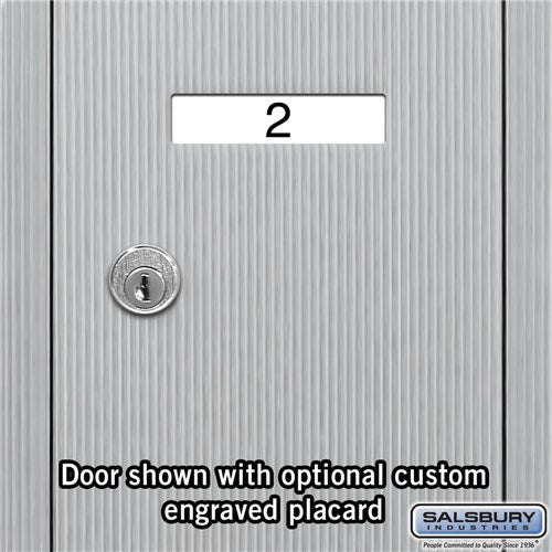 5-Door Aluminum Vertical Mailbox - Recessed Mounted - USPS Approved