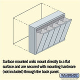 5-Door Aluminum Vertical Mailbox with Master Commercial Lock