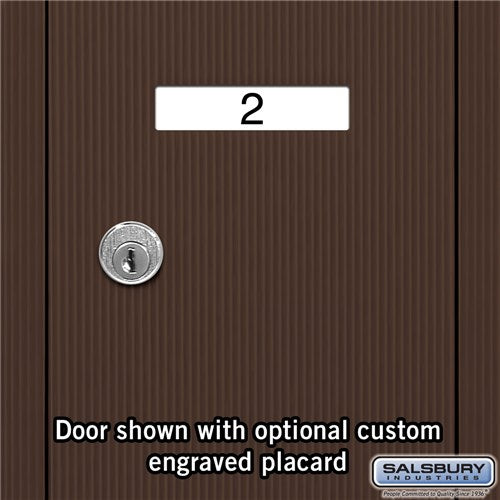 Bronze 6-Door Vertical Mailbox - Surface Mounted - USPS Approved