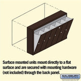 Bronze 6-Door Vertical Mailbox - Surface Mounted - USPS Approved