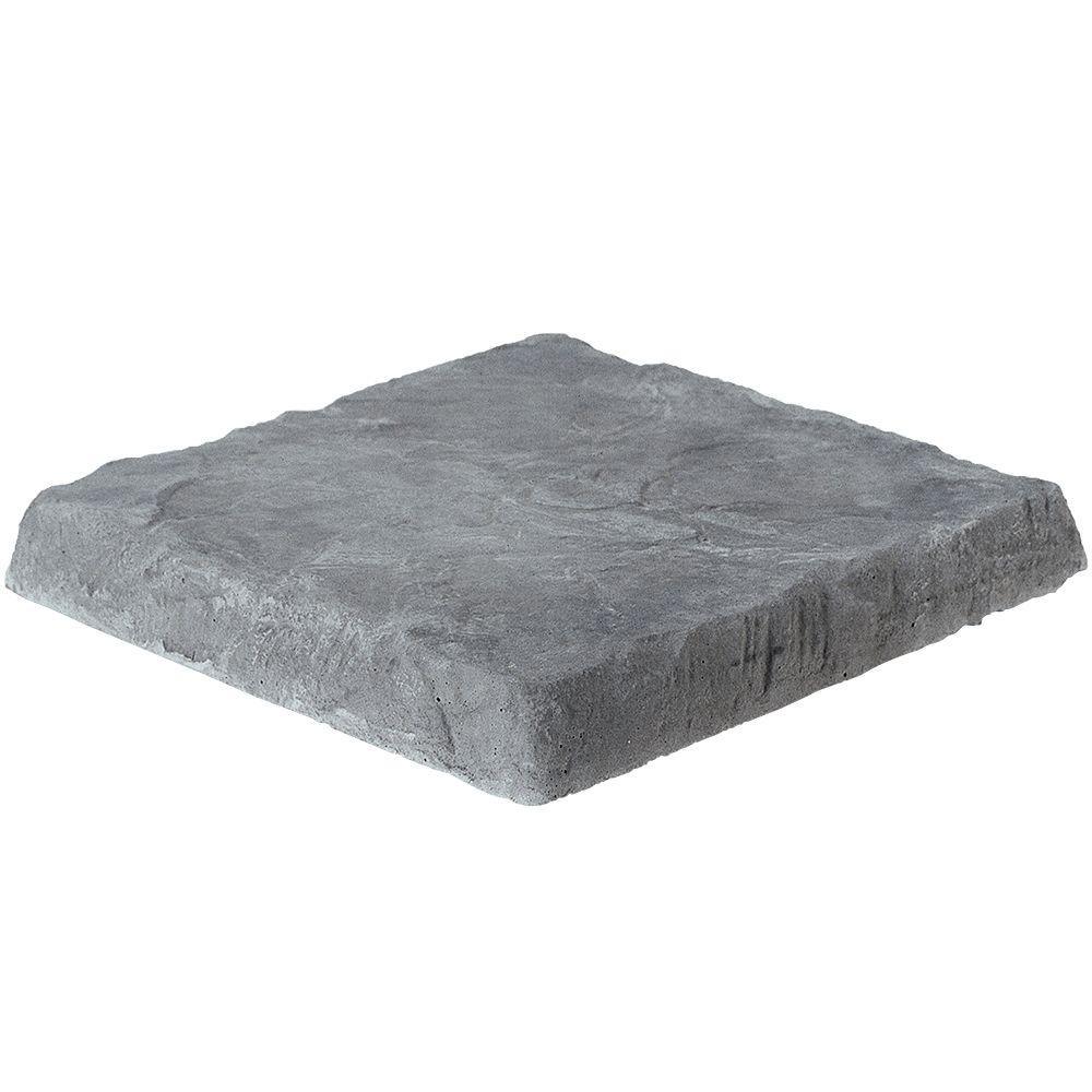 16 in. x 16 in. x 1.75 in. Yukon Square Concrete Step Stone - Super Arbor