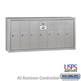 7-Door Vertical Mailbox - Aluminum - Surface Mounted - USPS Approved