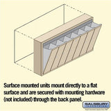 7-Door Sandstone Vertical Mailbox - Surface Mounted - USPS Approved