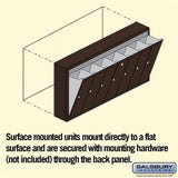 Bronze 7-Door Vertical Mailbox - Surface Mounted - USPS Approved