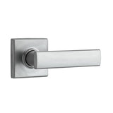 Vedani Square Satin Nickel Half-Dummy Door Lever - Super Arbor