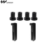 5 ft./60 in. Top Mount Big Wheel Black Barn Style Sliding Door Track and Hardware Set for Single Door - Super Arbor