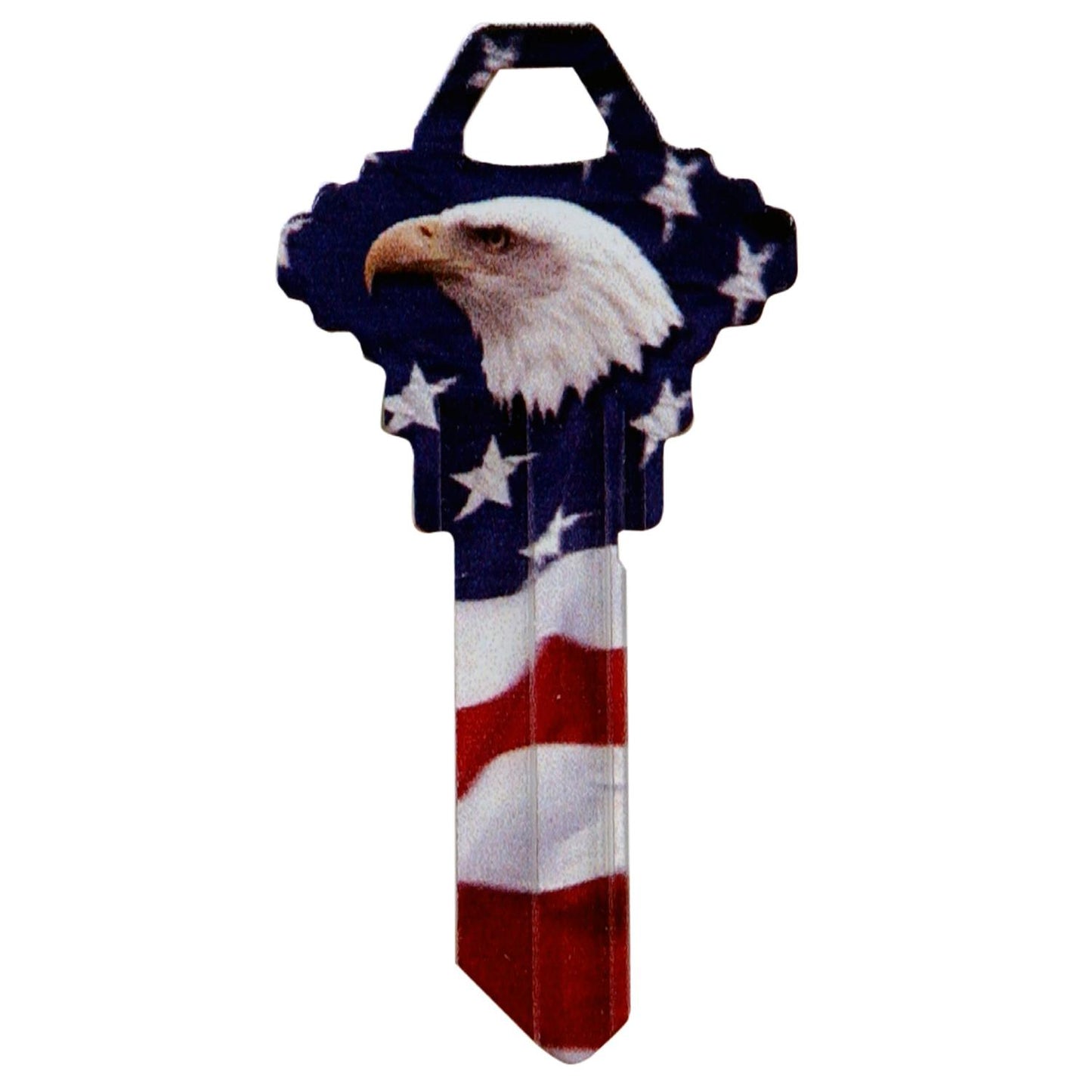 Hillman Wackey Flag & Eagle House/Office Universal Key Blank – Single (SC1)