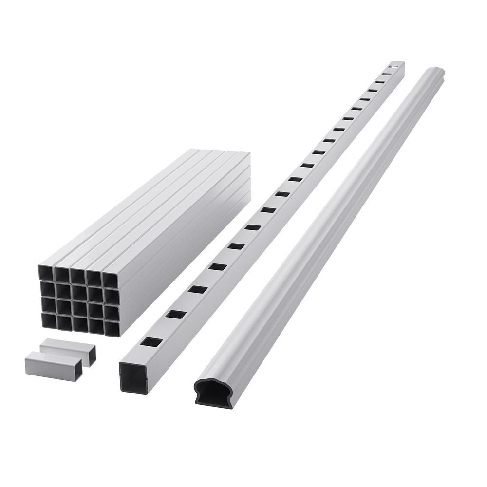 ArmorGuard Deluxe 94 in. White Composite Rail Kit - Super Arbor