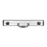 10.50 in. Smooth Aluminum Portfolio Tool Case in Silver - Super Arbor