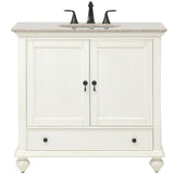 Newport 31 in. W x 21-1/2 in. D Bath Vanity in Pewter with Granite Vanity Top in Grey - Super Arbor