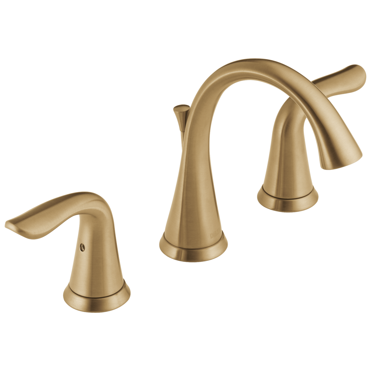 Delta Lahara Champagne Bronze 2-Handle Widespread WaterSense Bathroom Sink Faucet with Drain