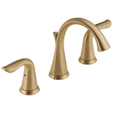 Delta Lahara Champagne Bronze 2-Handle Widespread WaterSense Bathroom Sink Faucet with Drain