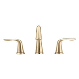 Delta Lahara Champagne Bronze 2-Handle Widespread WaterSense Bathroom Sink Faucet with Drain