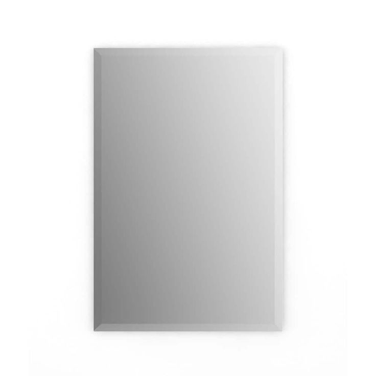 27 in. W x 41 in. H (L1) Frameless Rectangular Deluxe Glass Bathroom Vanity Mirror