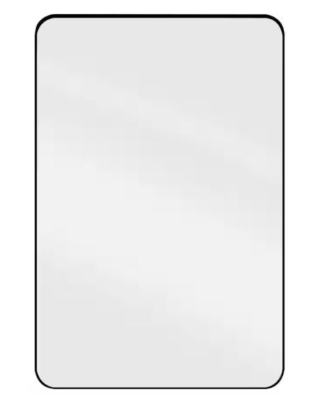 24 in. W x 36 in. H Rectangle Aluminum Alloy Framed Wall Bathroom Vanity Mirror in Black