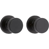 Pismo Round Matte Black Hall/Closet Door Knob Featuring Microban Antimicrobial Technology - Super Arbor