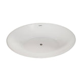 Jolie 69 in. Acrylic Flatbottom Non-Whirlpool Soaking Bathtub in White - Super Arbor
