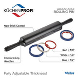 Kuchenprofi Adjustable Rolling Pin