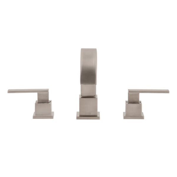 Delta Vero Stainless 2-Handle Widespread WaterSense Bathroom Sink Faucet with Drain