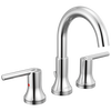 Delta Trinsic Chrome 2-Handle Widespread WaterSense Bathroom Sink Faucet with Drain