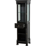 Andover 18 in. W x 16 in. D x 65 in. H Bathroom Linen Storage Tower Cabinet in Antique Black