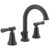Delta Chamberlain 8 in. Widespread 2-Handle Bathroom Faucet in Matte Black