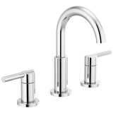 Delta Nicoli J-Spout 8 in. Widespread 2-Handle Bathroom Faucet in Chrome
