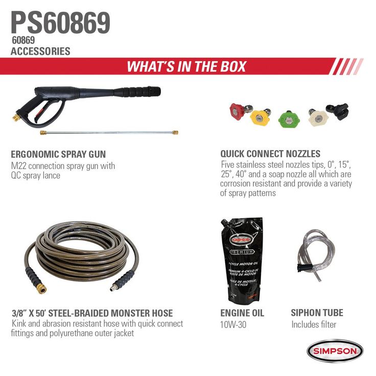 Simpson SIMPSON PowerShot PS60869 4000 PSI at 3.5 GPM HONDA GX270 Cold Water Pressure Waaher
