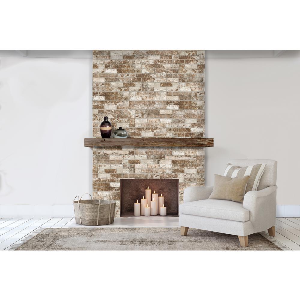 White Washed Brick 6 in. x 24 in. Textured Porcelain Floor and Wall Tile (14 sq. ft./Case) - Super Arbor