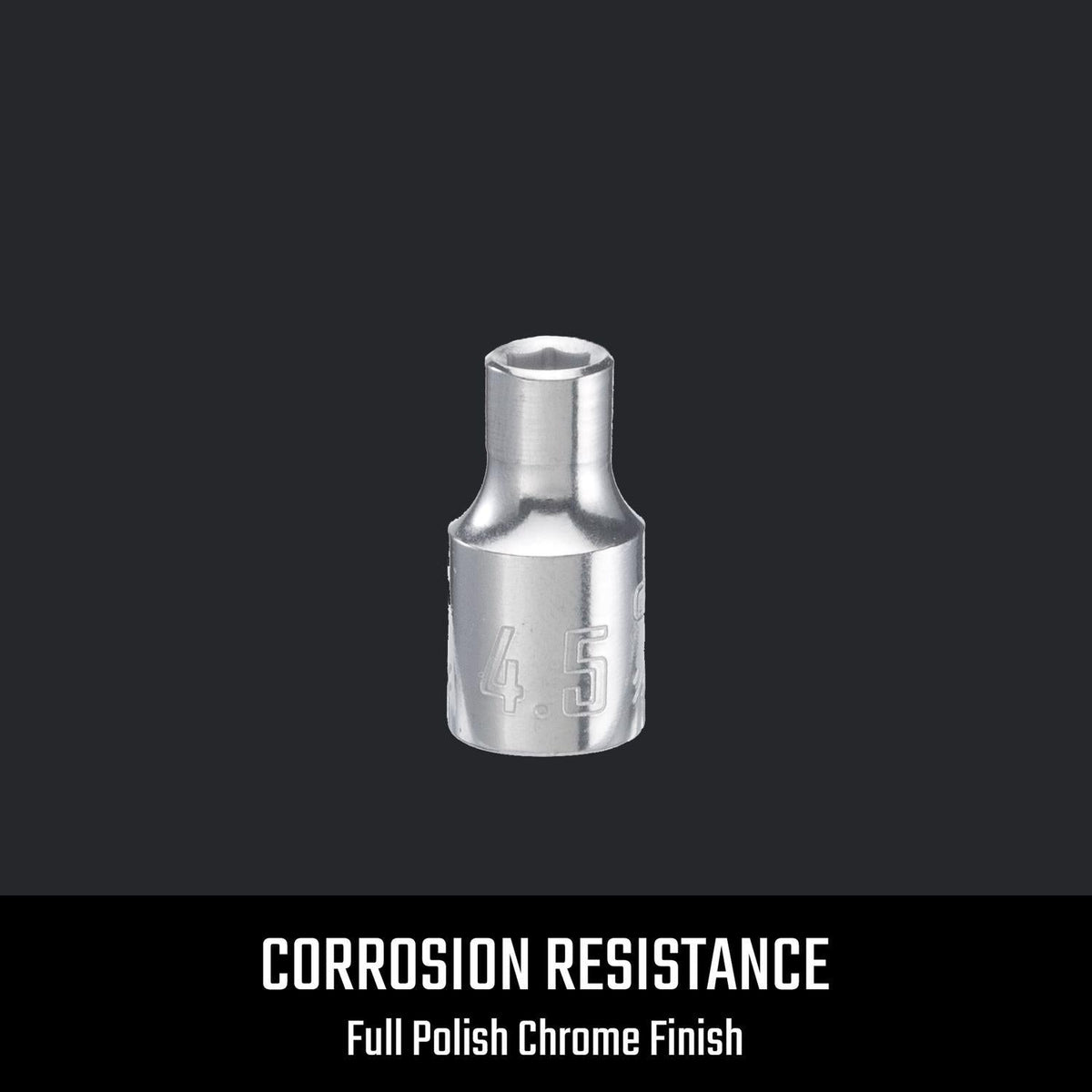 Craftsman 4.5mm Metric 6-Point Shallow Socket, 1/4-inch Drive