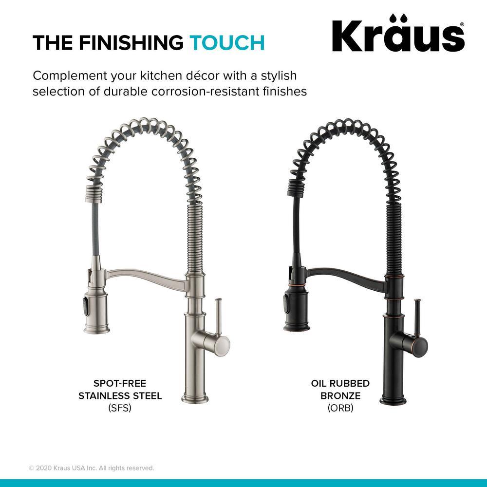 Sellette Single-Handle Pull-Down Sprayer Kitchen Faucet with Dual Function Sprayhead in Oil Rubbed Bronze - Super Arbor