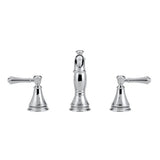 Delta Cassidy Chrome 2‑Handle Widespread WaterSense Bathroom Sink Faucet with Drain