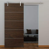72 in. Stainless Steel Top Mount Sliding Barn Door Track and Hardware Kit